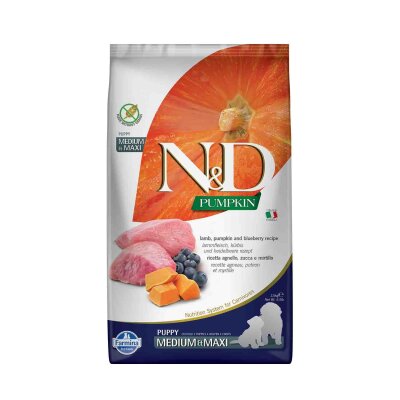 N&D Pumpkin Kuzulu Tahılsız Orta-Büyük Irk Yavru Köpek Maması 2,5 kg