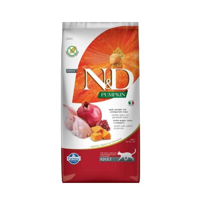 N&D Pumpkin Bıldırcınlı Balkabaklı Tahılsız Kedi Maması 5 kg