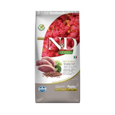 N&D Quinoa Ördekli Tahılsız Kısırlaştırılmış Kedi Maması 5 kg