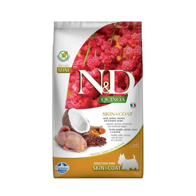 Tahılsız Bıldırcınlı Küçük Irk Tüy Bakım Köpek Maması 2,5 kg