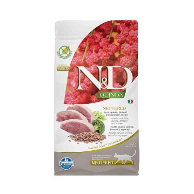N&D Tahılsız Ördek ve Kinoalı Kısır Kedi Maması 1,5 kg