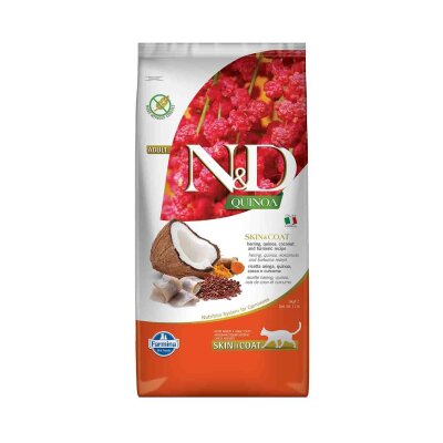 N&D Quinoa Tahılsız Ringa Balıklı Yetişkin Kedi Maması 5 kg