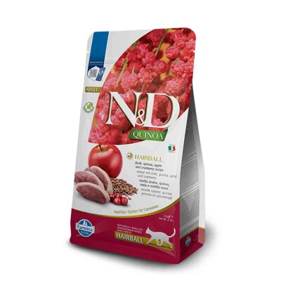 N&D Tüy Yumağı Önleyici Ördekli Tahılsız Yetişkin Kedi Maması 1,5 kg