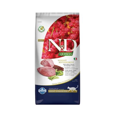 N&D Quinoa Kuzu Etli Light Kilo Kontrol Kedi Maması 5 kg