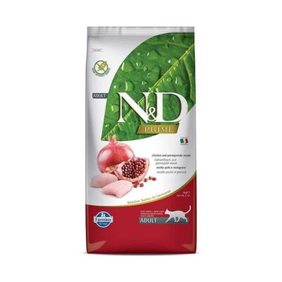 N&D Tavuklu Narlı Tahılsız Yetişkin Kedi Maması 10 kg