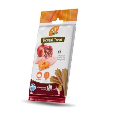 N&D Tavuklu Balkabaklı Dental Köpek Ödülü Orta/Maxi 100 gr