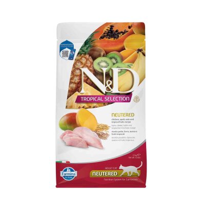 N&D Tavuklu Tropikal Meyveli Kısırlaştırılmış Kedi Maması 1,5 kg