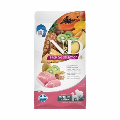 N&D Tropical Domuz Etli Düşük Tahıllı Orta-Büyük Irk Köpek Maması 2 kg