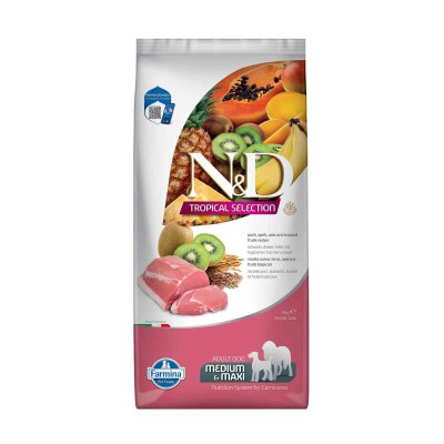 N&D Düşük Tahıllı Domuzlu Orta ve Büyük Irk Köpek Maması 10 kg