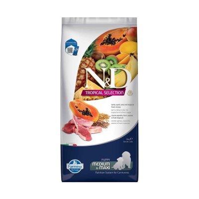 N&D Tropical Kuzu Etli Düşük Tahıllı Orta-Büyük Irk Yavru Maması 10 kg