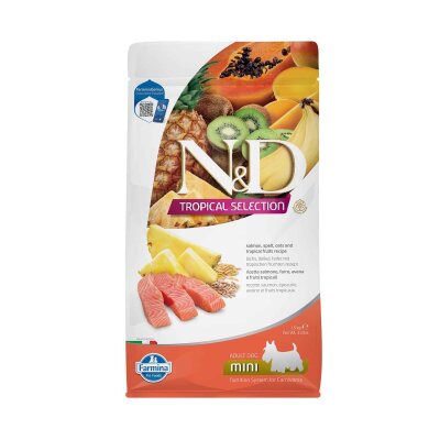 N&D Tropical Somonlu Düşük Tahıllı Küçük Irk Köpek Maması 1,5 kg