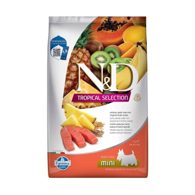 N&D Tropical Somonlu Düşük Tahıllı Küçük Irk Köpek Maması 5 kg