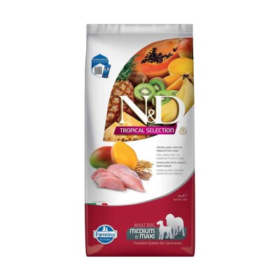 N&D Düşük Tahıllı Tavuklu Orta ve Büyük Irk Köpek Maması 10 kg