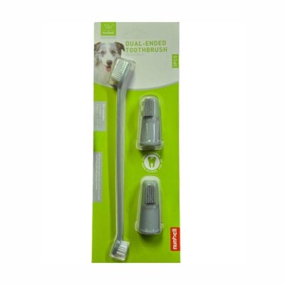 Nunbell Dental Care 3'lü Köpek Diş Temizleme Fırçası Seti