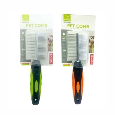 Nunbell Çift Taraflı Metal Kedi ve Köpek Kıtık Açıcı Tarak