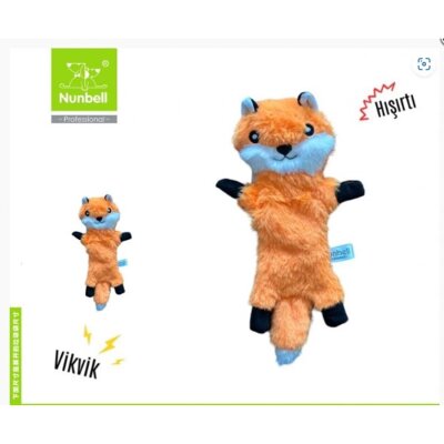 Nunbell Sesli Peluş Tilki Köpek Oyuncağı