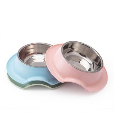 Nunbell Melamin Gövdeli Tekli Çelik Mama-Su Kabı