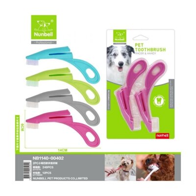 Nunbell 2'li Parmak Köpek Diş Fırçası