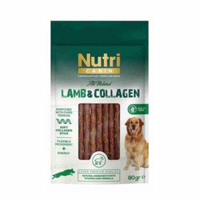 Nutri Canin Kolajenli Kuzu Etli Yumuşak Çubuk Köpek Ödülü 80 gr