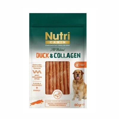 Nutri Canin Kolajenli Ördek Etli Yumuşak Çubuk Köpek Ödülü 80 gr