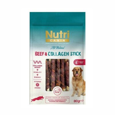 Nutri Canin Kolajenli Biftek Etli Sargılı Köpek Ödülü 80 gr