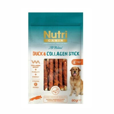 Nutri Canin Ördek Etli Kolajenli Sargılı Köpek Ödül Kemiği 80 gr