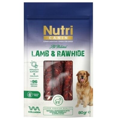 Nutri Canin Kuzu Etli Sargılı Köpek Ödül Kemiği 80 gr (Small)