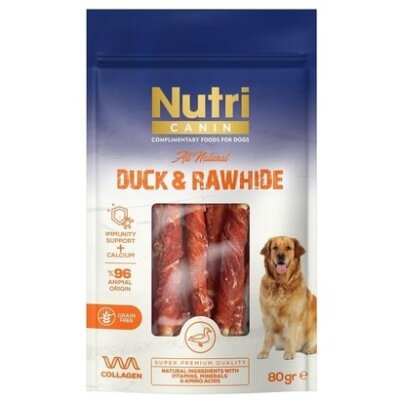 Nutri Canin Ördek Etli Sargılı Köpek Ödül Kemiği 80 gr (Small)