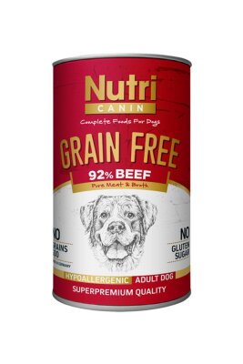 Nutri Canin Biftekli Patatesli Tahılsız Köpek Konservesi 400 gr