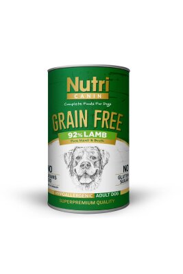 Nutri Canin Kuzulu Patatesli Tahılsız Yetişkin Köpek Konservesi 400 gr
