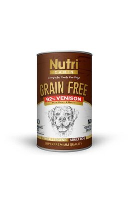 Nutri Canin Tahılsız Geyik Patatesli Yetişkin Köpek Konservesi 400 gr
