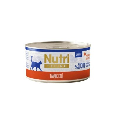 Nutri Feline Jöleli Tavuk Etli Tahılsız Kedi Konservesi 70 gr