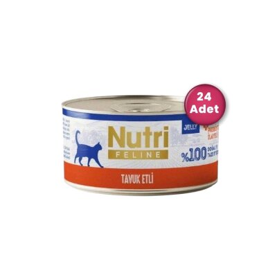 Nutri Feline Jelly Tavuk Etli Tahılsız Yetişkin Kedi Konservesi 70 gr
