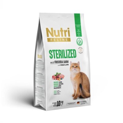 Nutri Feline Kuzulu Düşük Tahıllı Kısırlaştırılmış Kedi Maması 10 kg