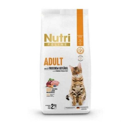 Nutri Feline Kümes Hayvanlı Glutensiz Yetişkin Kedi Maması 2 kg