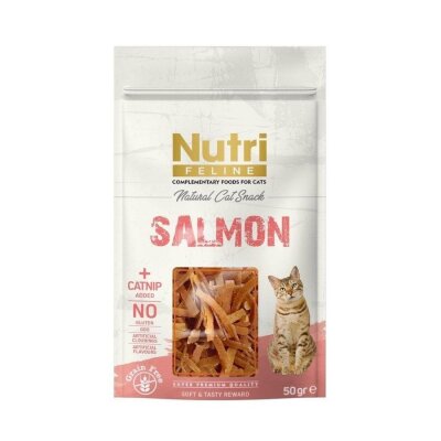 Nutri Feline Somonlu ve Kedi Otlu Kedi Ödülü 50 gr