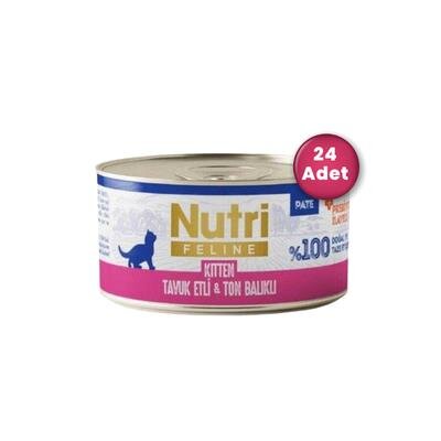 Nutri Feline Tavuk Etli Ton Balıklı Tahılsız Yavru Konservesi 70 gr