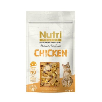 Nutri Feline Tavuklu ve Peynirli Yumuşak Kedi Ödülü 50 gr