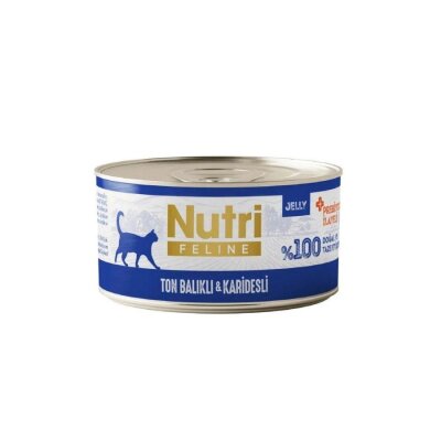 Nutri Feline Ton Balıklı-Karidesli Tahılsız Kedi Konservesi 70 gr