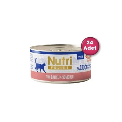 Nutri Feline Ton Balıklı Somonlu Tahılsız Kedi Konservesi 70 gr