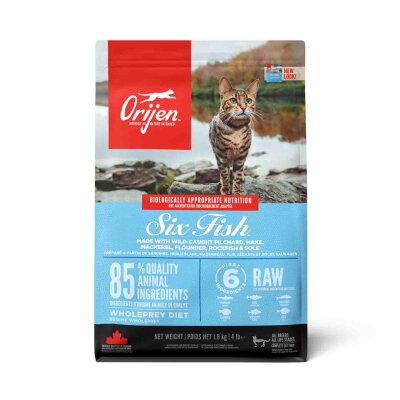 Orijen Six Fish 6 Balıklı Tahılsız Yetişkin Kedi Maması 1,8 kg