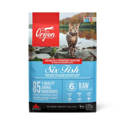 Orijen Six Fish 6 Balıklı Tahılsız Yetişkin Kedi Maması 5,4 kg