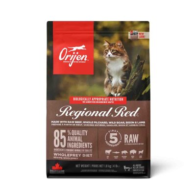 Orijen Regional Red Tahılsız Kırmızı Etli Yetişkin Kedi Maması 1,8 kg