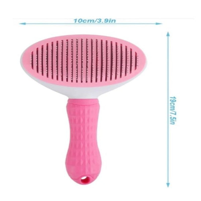 Otomatik Temizlenen Tek Tuşlu Tüy Fırçası (Pembe)