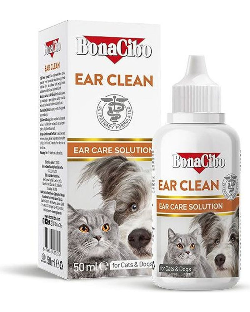 BonaCibo Kedi Kulak Temizleme Solüsyonu 50 ml