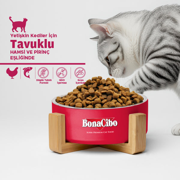 BonaCibo Tavuklu Yetişkin Kedi Kuru Maması 2 kg