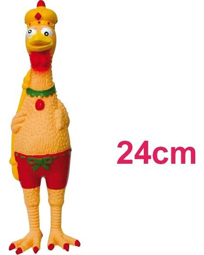 Royal Lateks Tavuk Figürlü Köpek Oyuncağı 24 cm