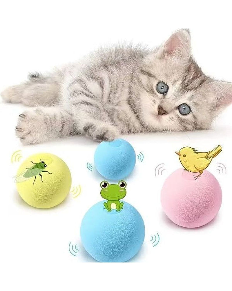 Kedi Otlu 3 Sesli İnteraktif Kedi Oyun Topu