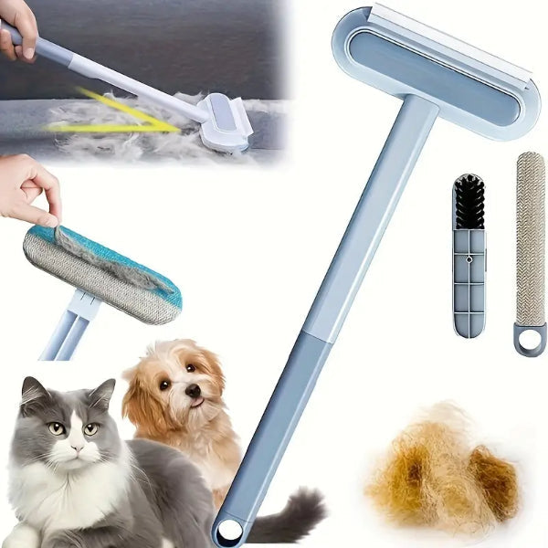 Uzun Saplı Çift Taraflı Mikrofiber Tüy Temizleme Fırçası