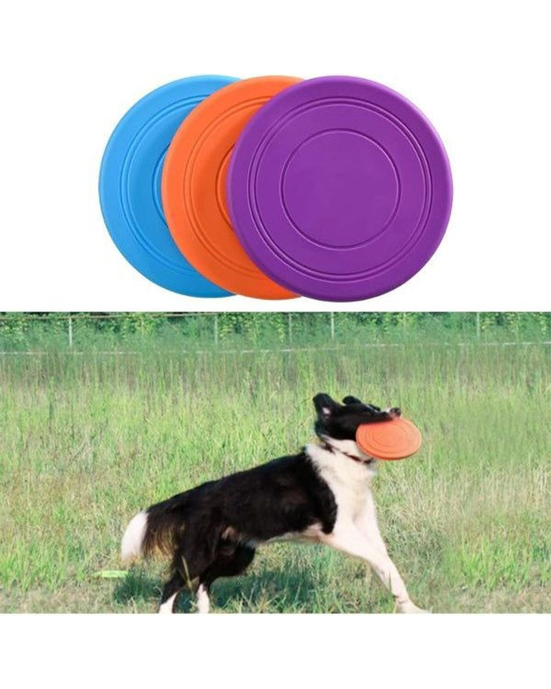 17,5 cm Dayanıklı Silikon Köpek Frizbisi